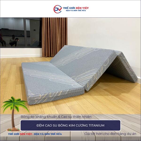 Đệm cao su bông Kim Cương Titanium 4